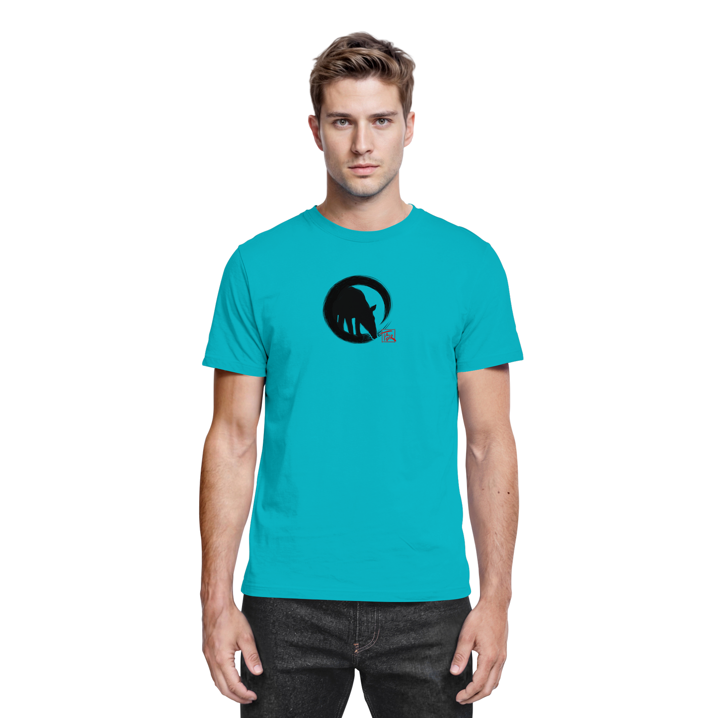 Zen Tapir im japanischen Enso Kreis - Premium Shirt