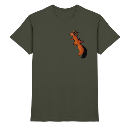 Süßes Eichhörnchen klettert - Premium Shirt