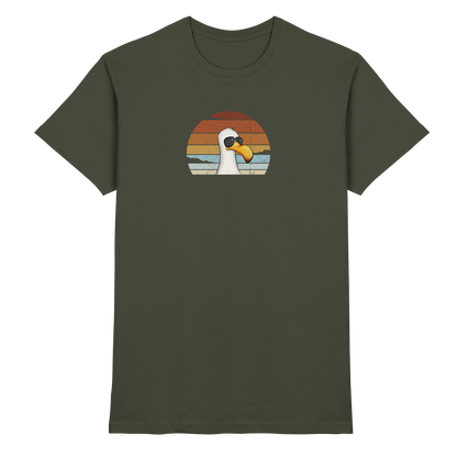 Cool lässige Retro Möwe - Premium Shirt