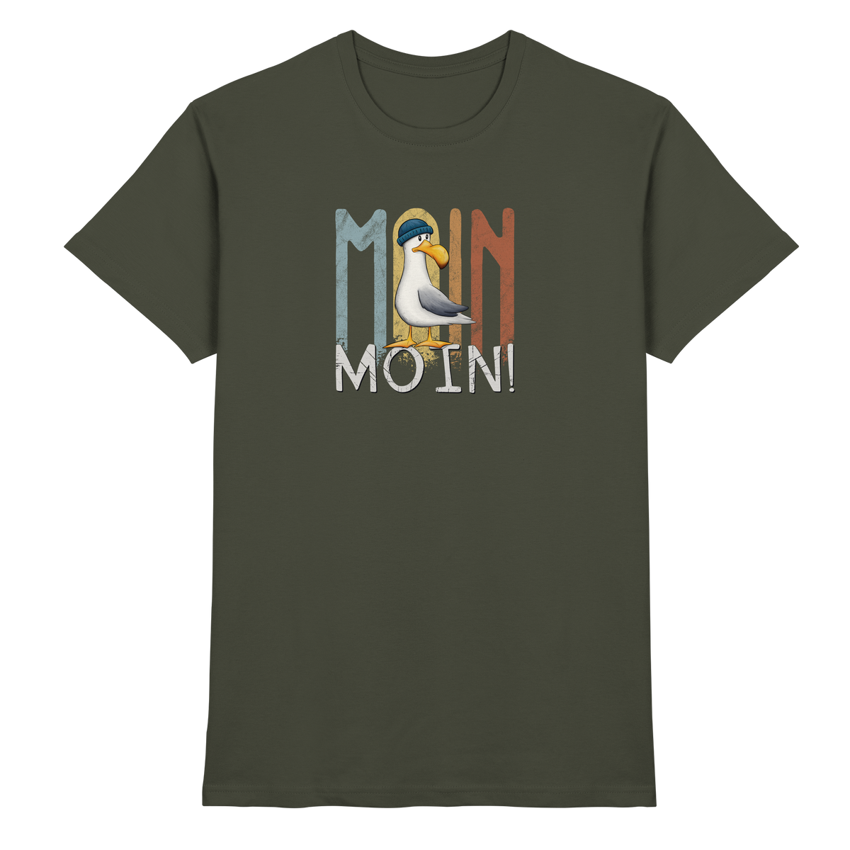 Moin Moin norddeutsche Möwe - Premium Shirt