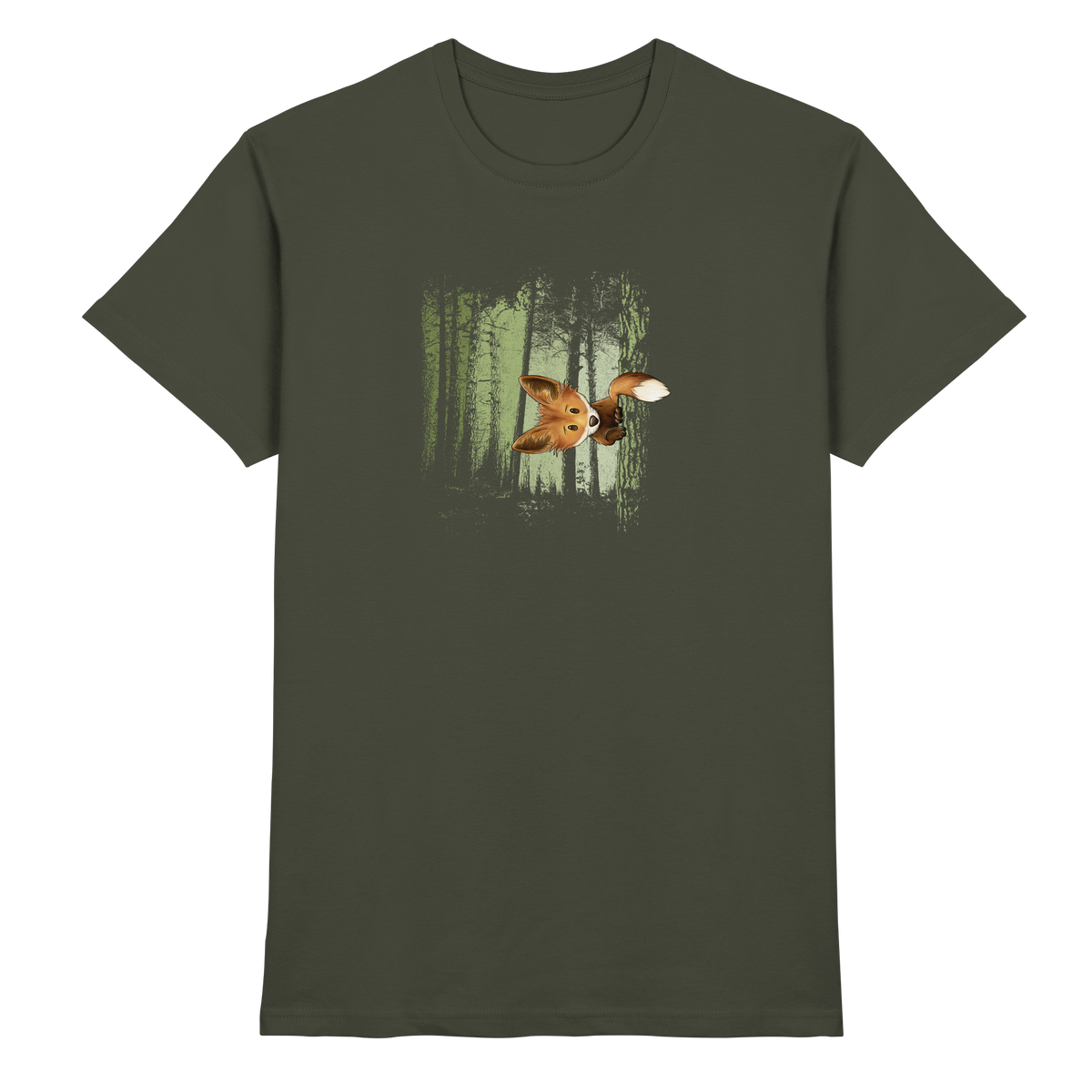 Fuchs im Zwielicht-Wald - Premium Shirt