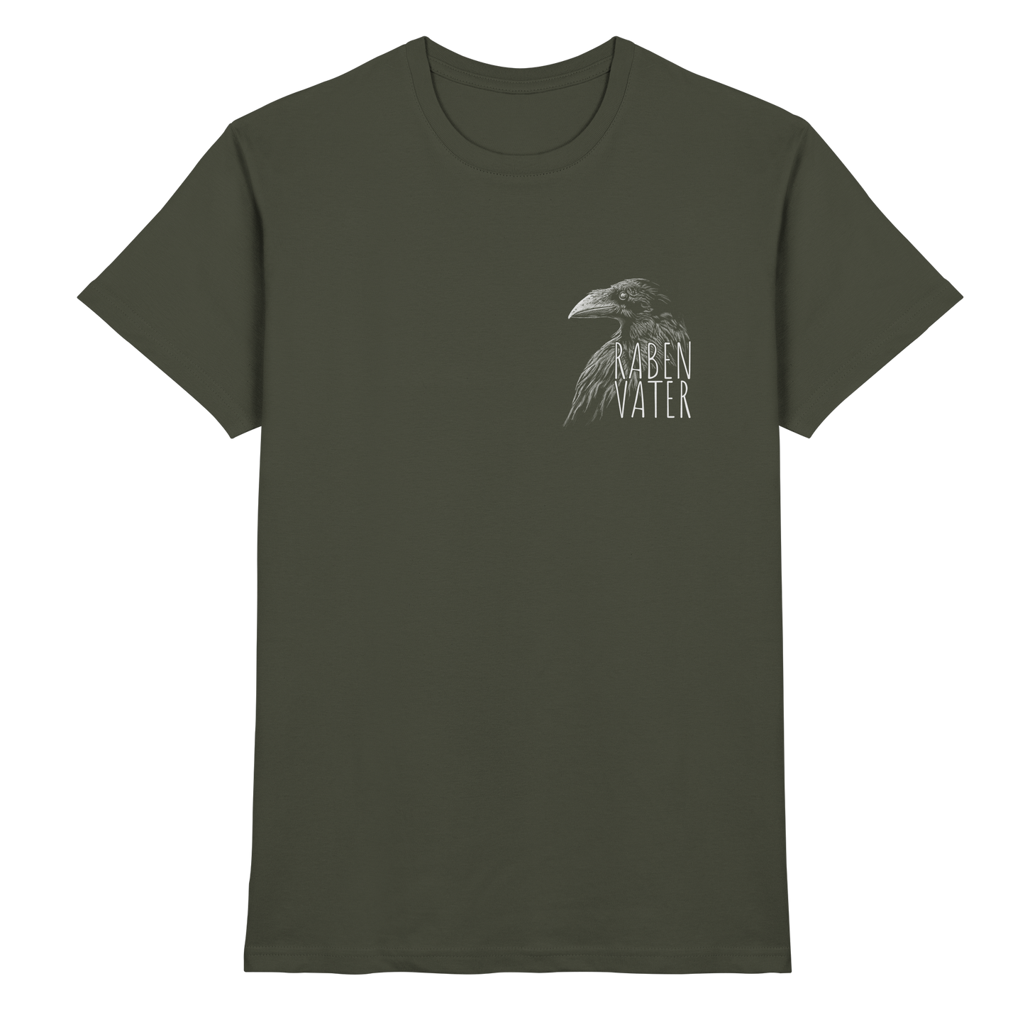 Rabenvater schwarzer Rabe Krähe - Premium Shirt