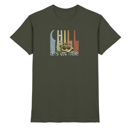 Gechillt gemütliche Schildkröte - Premium Shirt