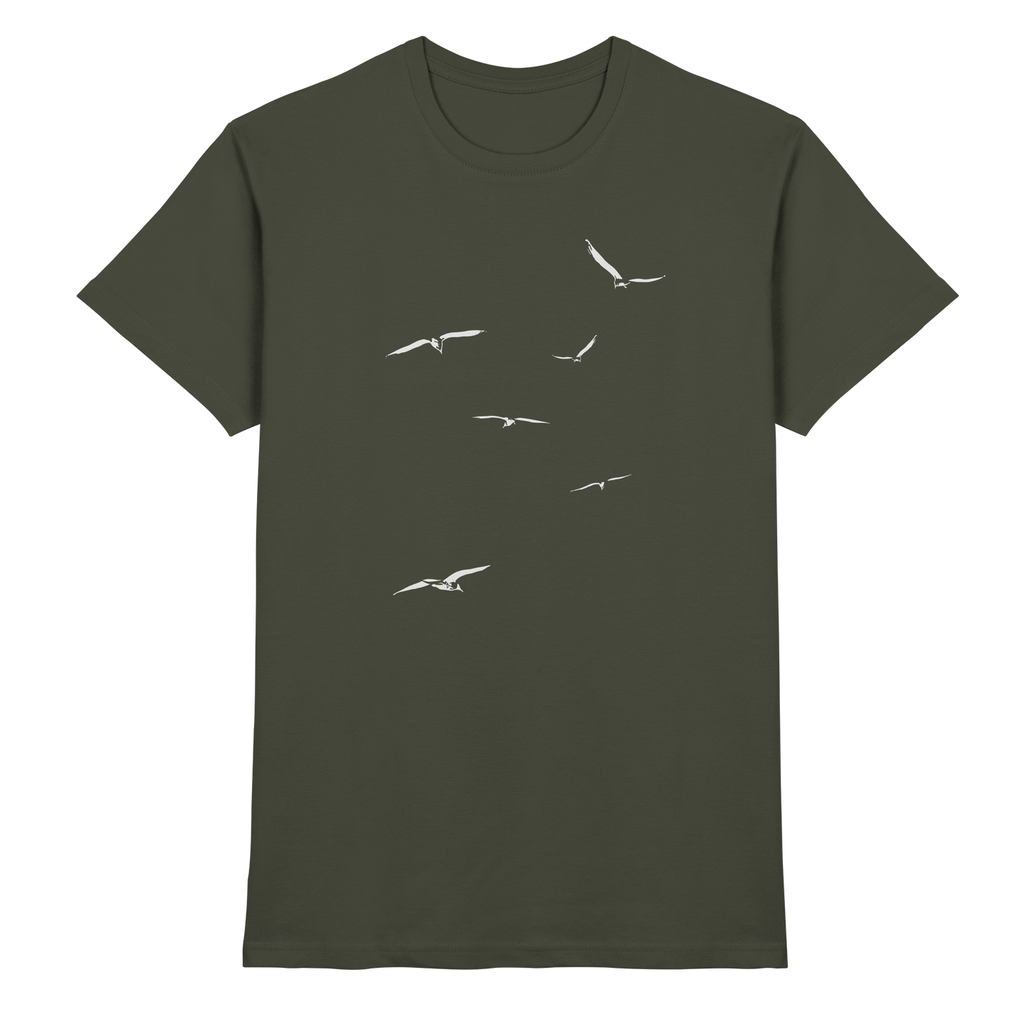 Vogelschwarm – Traum vom Fliegen - Premium Shirt