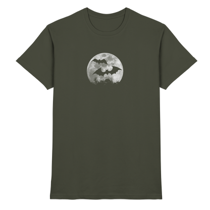 Fledermaus Silhouetten bei Vollmond - Premium Shirt