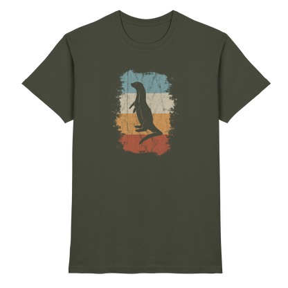 Retro Otter Fischotter Silhouette - Premium Shirt