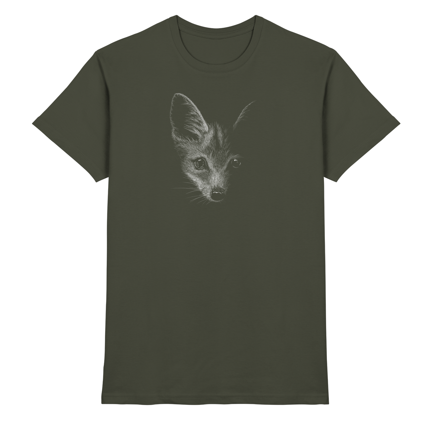 Fuchs Kritzelkunst Illustration - Premium Shirt