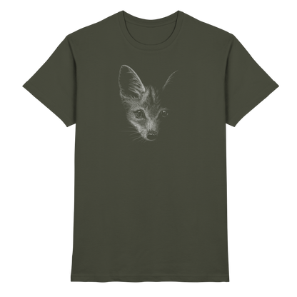 Fuchs Kritzelkunst Illustration - Premium Shirt