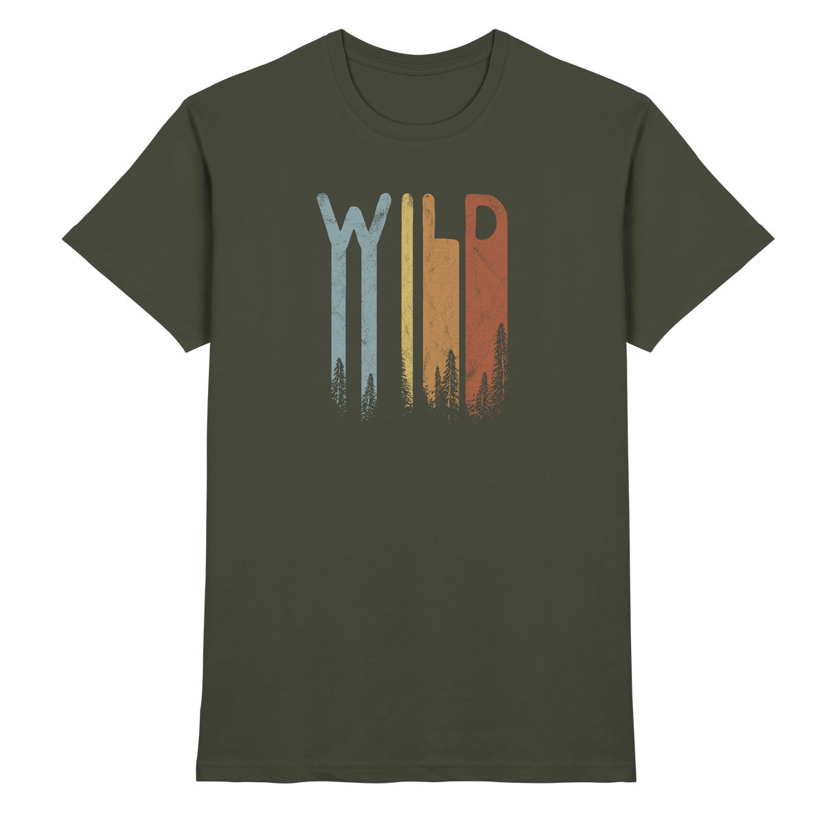 Wild Retro Schriftzug - Premium Shirt