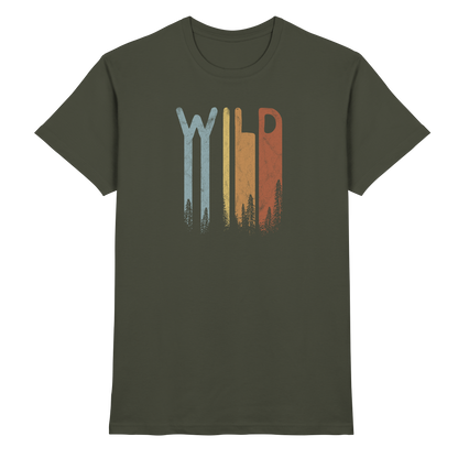 Wild Retro Schriftzug - Premium Shirt
