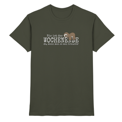 Kawaii Faultier Wochenende - Premium Shirt