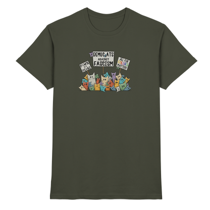 Demo-Katzen gegen Faschismus und für Vielfalt - Premium Shirt