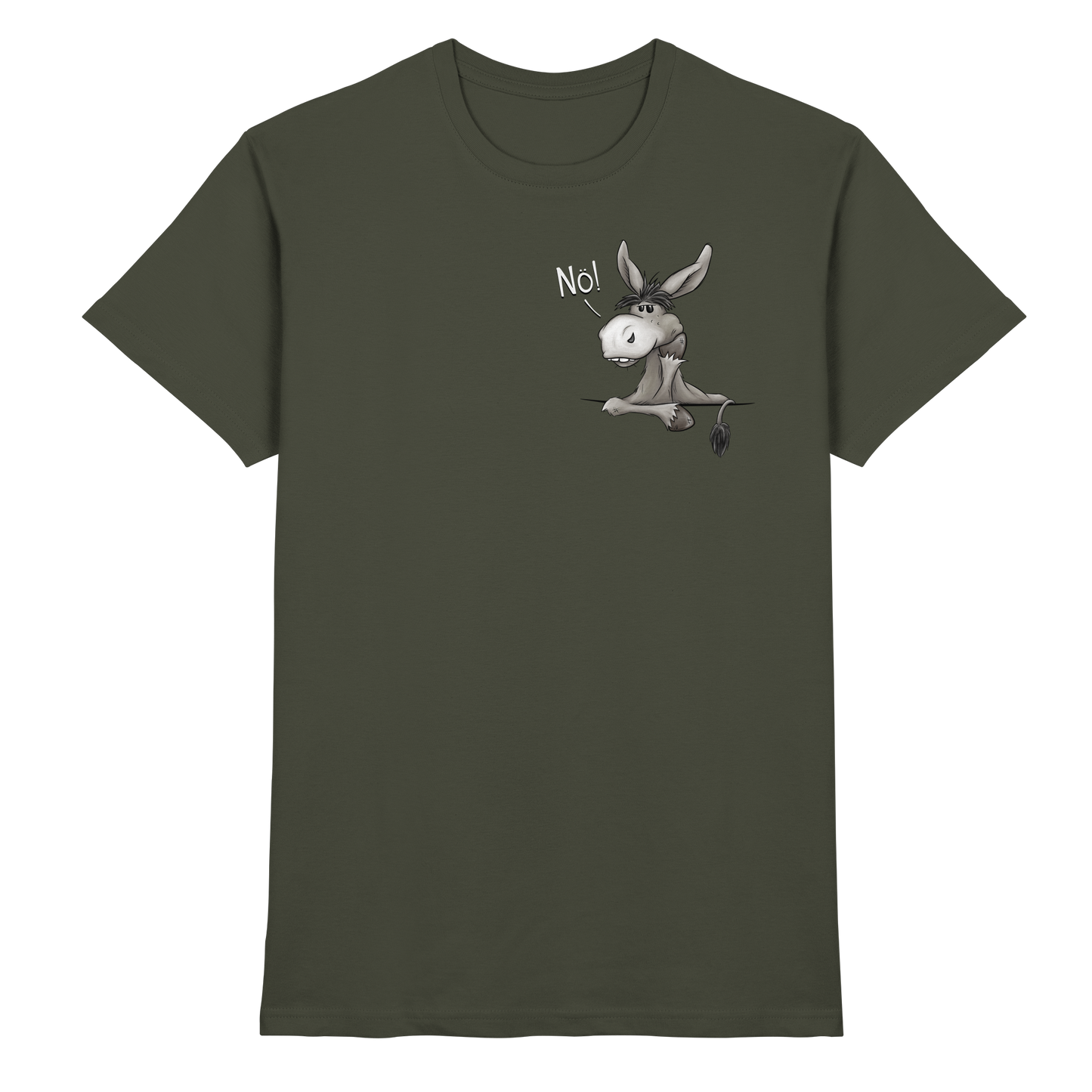 Nö! Störrischer Esel - Premium Shirt