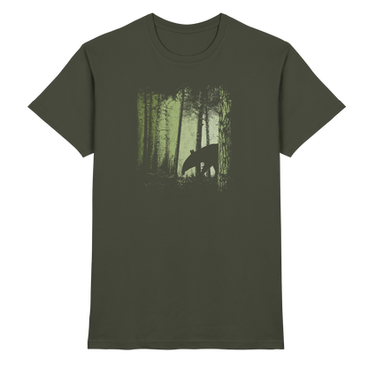 Lässiger Tapir im Zwielicht Wald - Premium Shirt