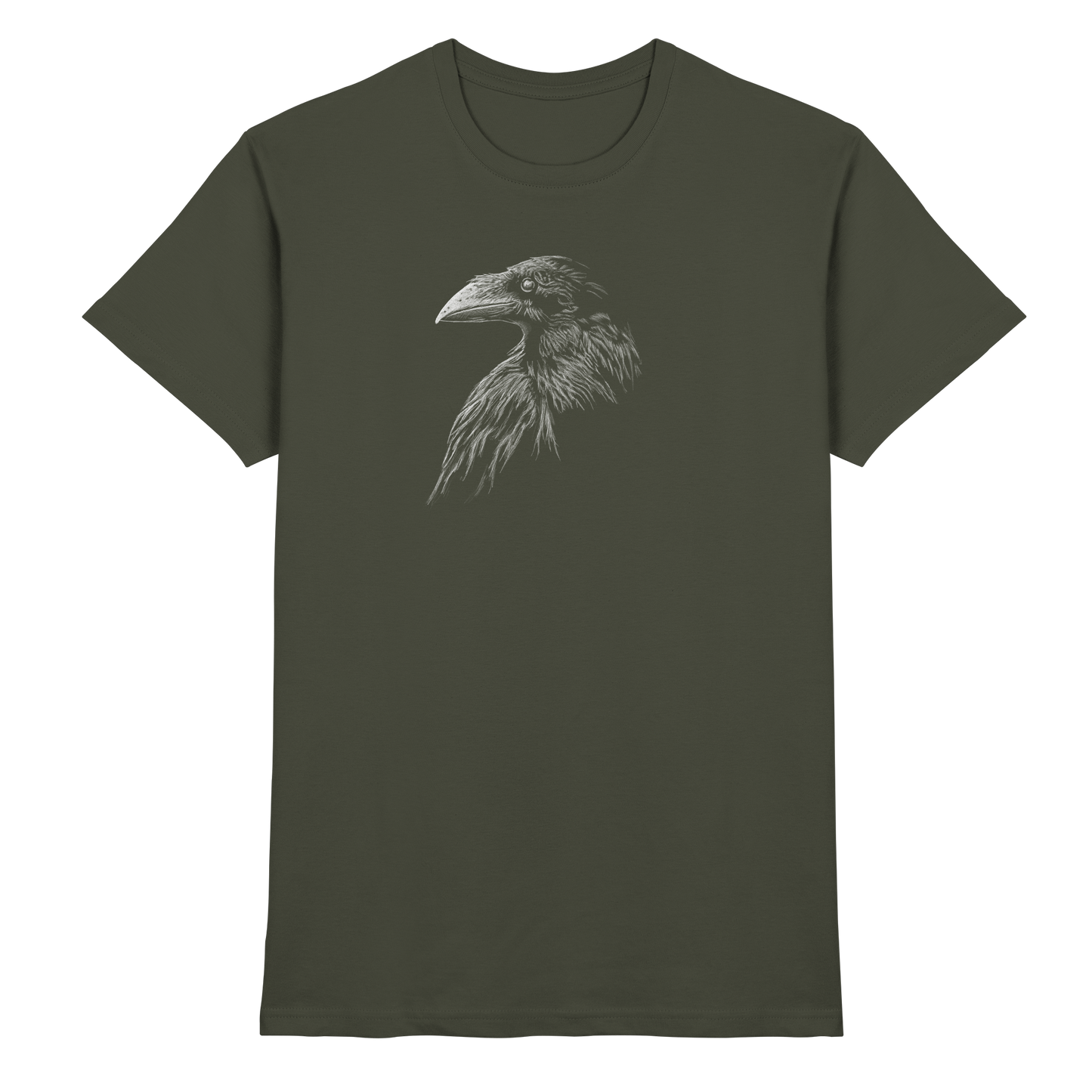 Kritzelkunst Rabe Krähe - Premium Shirt