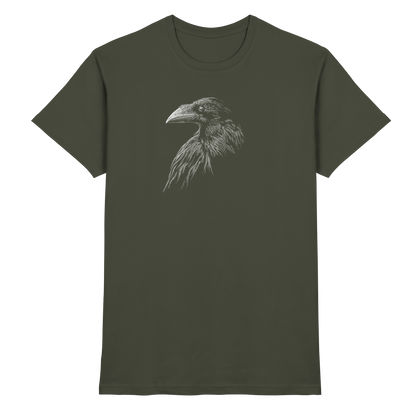 Kritzelkunst Rabe Krähe - Premium Shirt
