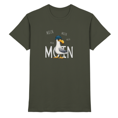 Moin Moin Lässige Hipster Möwe  - Premium Shirt