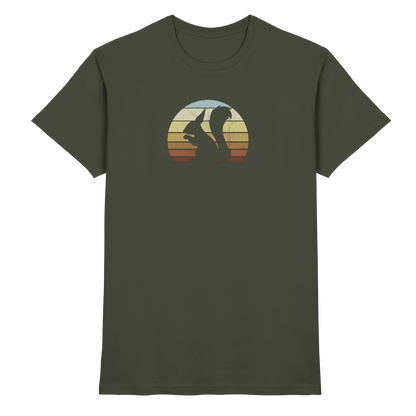 Retro Eichhörnchen Silhouette - Premium Shirt