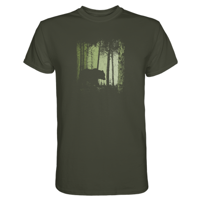 Braunbär im Zwielicht Wald - Premium Shirt