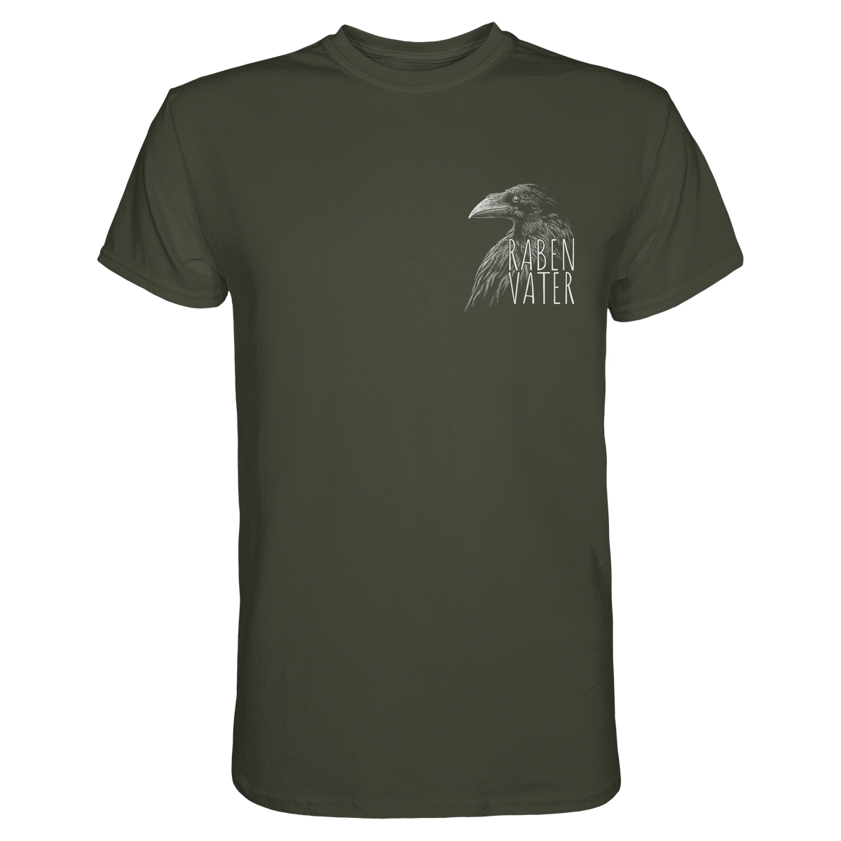 Rabenvater schwarzer Rabe Krähe - Premium Shirt