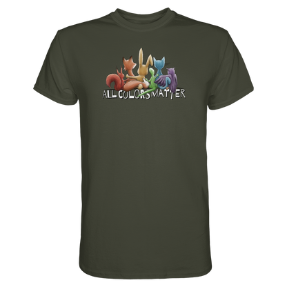 All Colors Matter! Regenbogen Tiere für Vielfalt - Premium Shirt