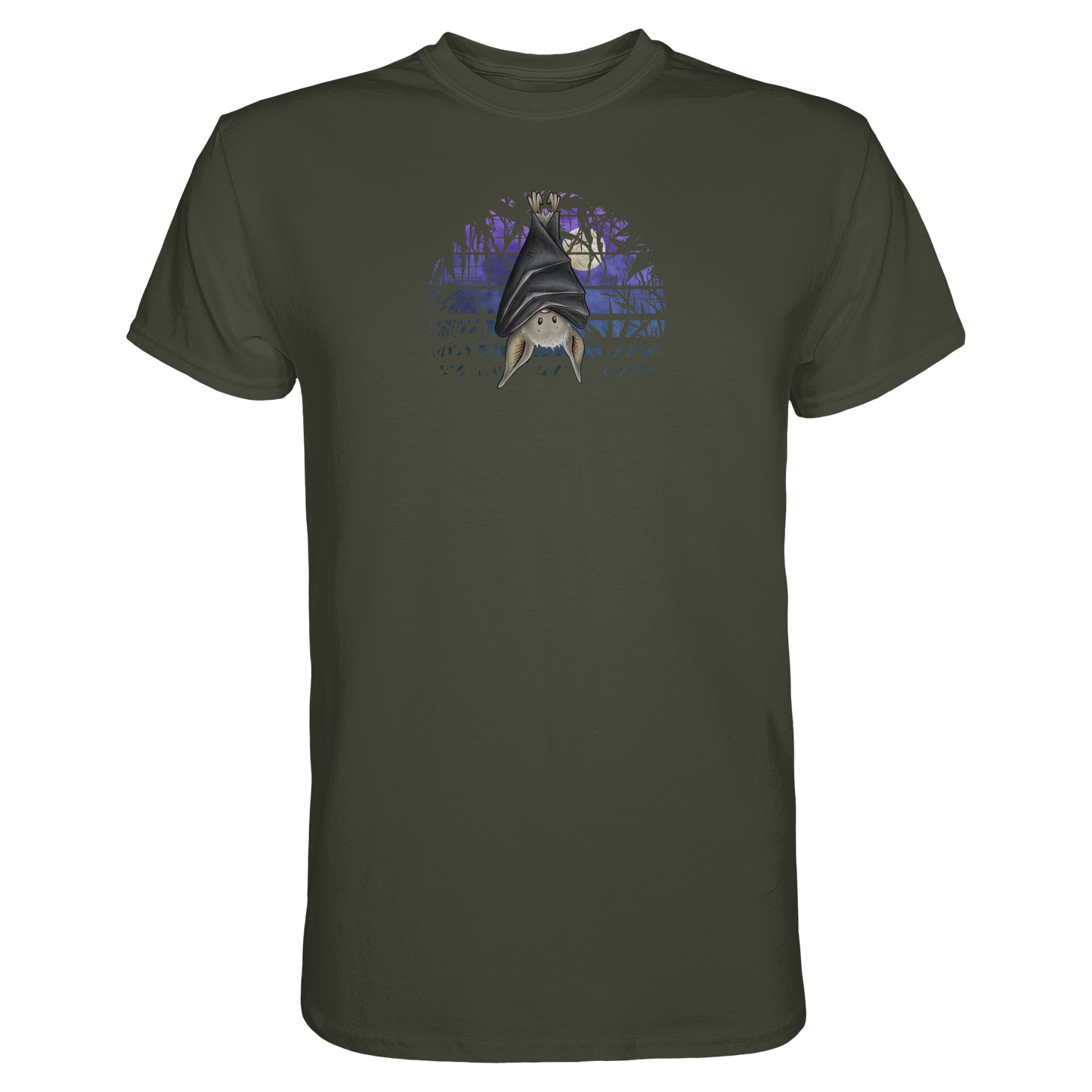 Fledermaus in blauer Nacht - Premium Shirt