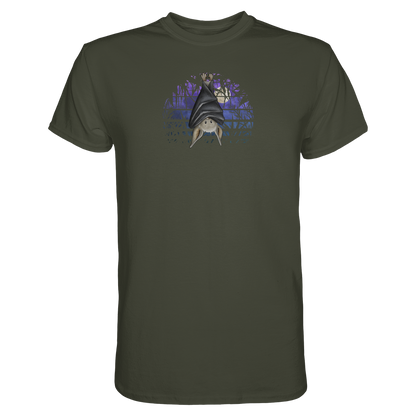 Fledermaus in blauer Nacht - Premium Shirt