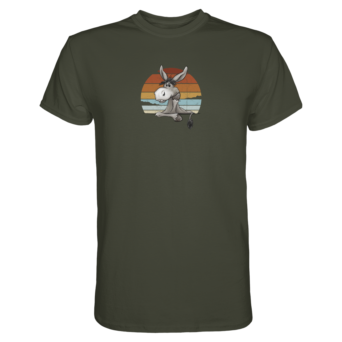 Lässiges Maultier Retro Esel - Premium Shirt