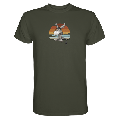 Lässiges Maultier Retro Esel - Premium Shirt