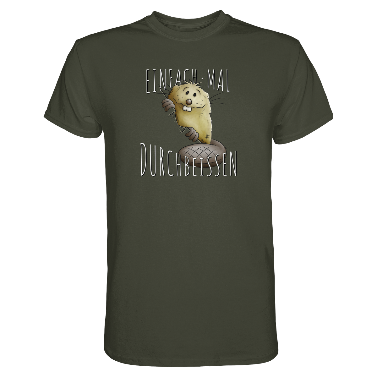 Einfach mal Durchbeissen Biber - Premium Shirt