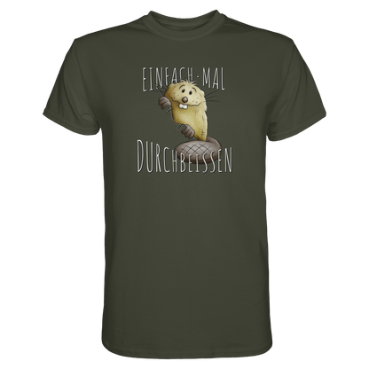 Einfach mal Durchbeissen Biber - Premium Shirt