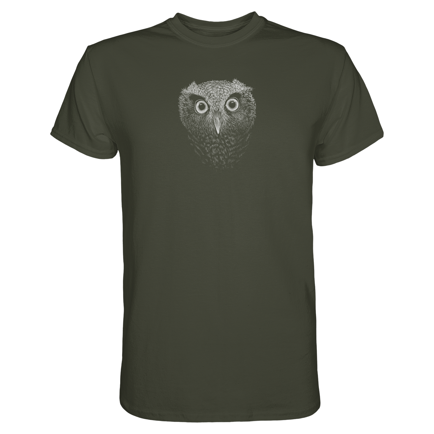 Eule Kritzelkunst Illustration - Premium Shirt