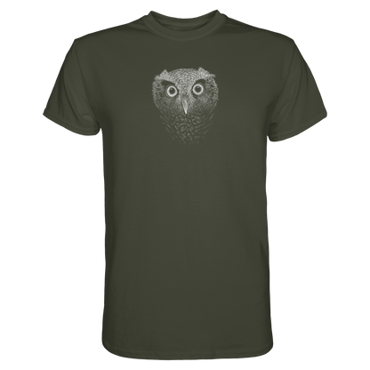 Eule Kritzelkunst Illustration - Premium Shirt