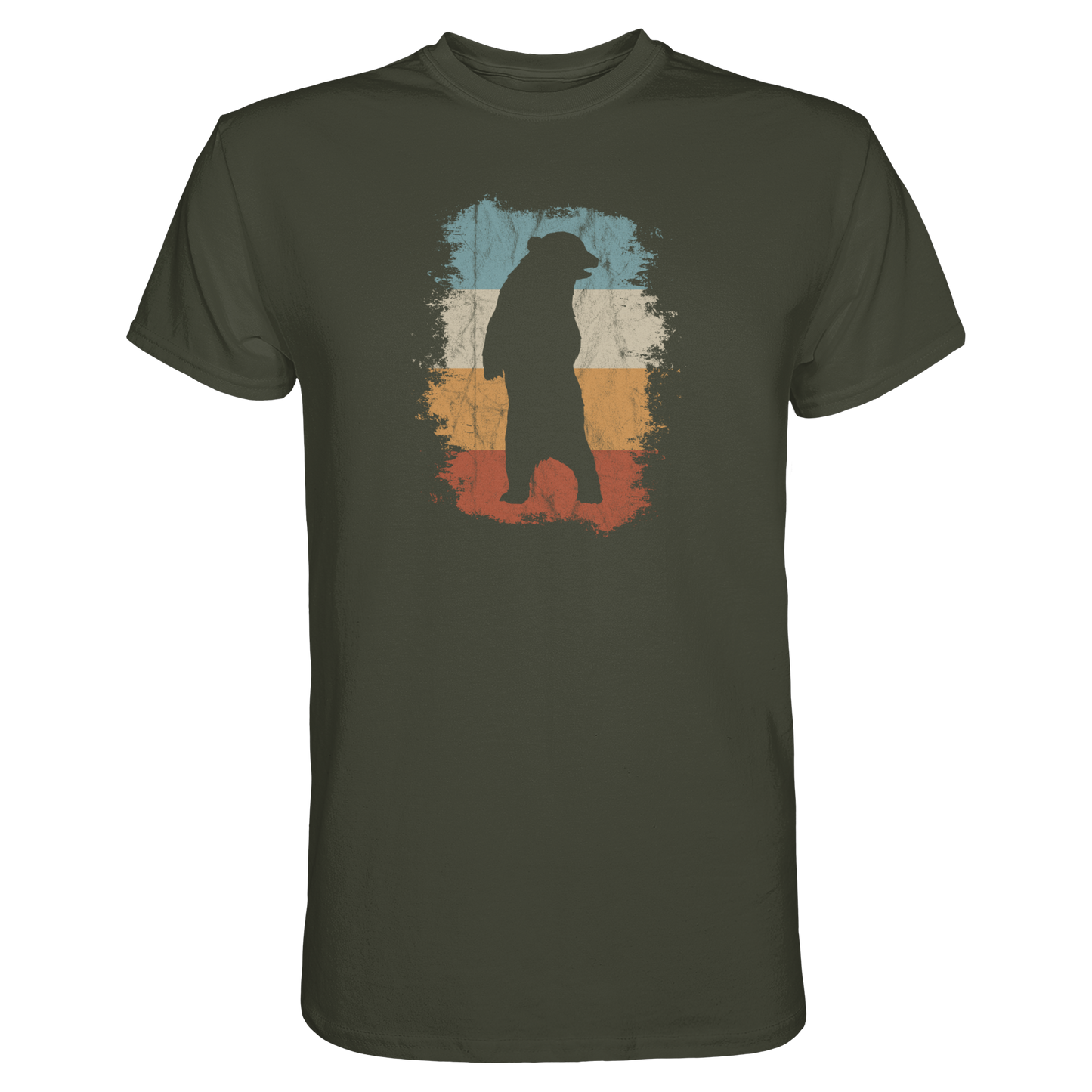 Retro Bären-Silhouette - Premium Shirt