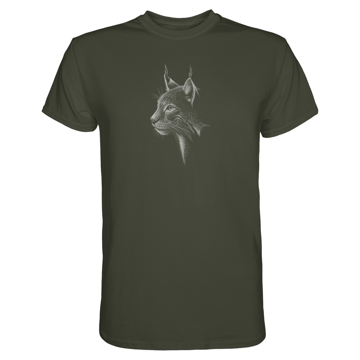 Luchs Kritzelkunst Wildkatze Illustration - Premium Shirt