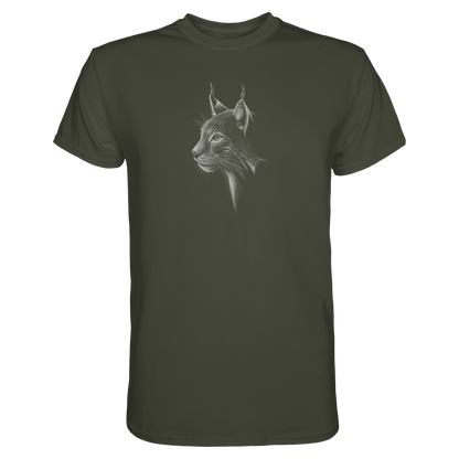 Luchs Kritzelkunst Wildkatze Illustration - Premium Shirt