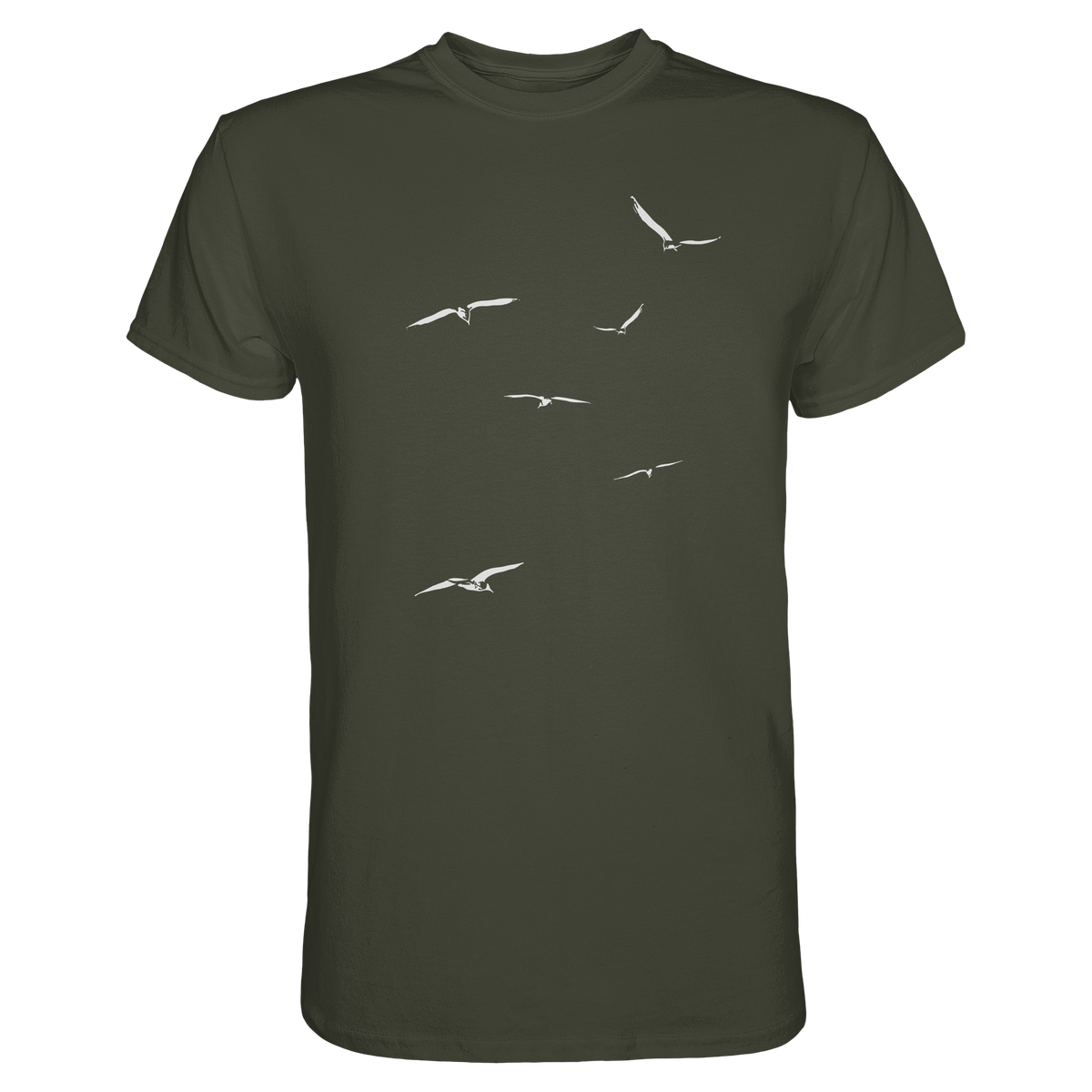 Vogelschwarm – Traum vom Fliegen - Premium Shirt
