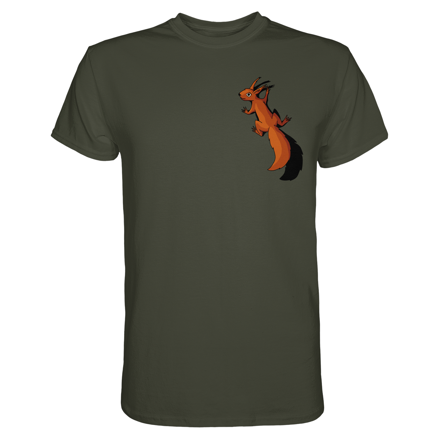 Süßes Eichhörnchen klettert - Premium Shirt