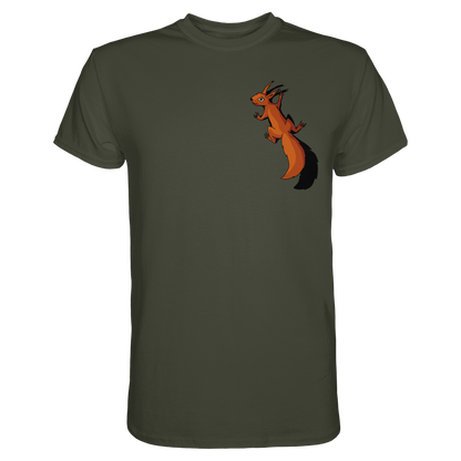 Süßes Eichhörnchen klettert - Premium Shirt