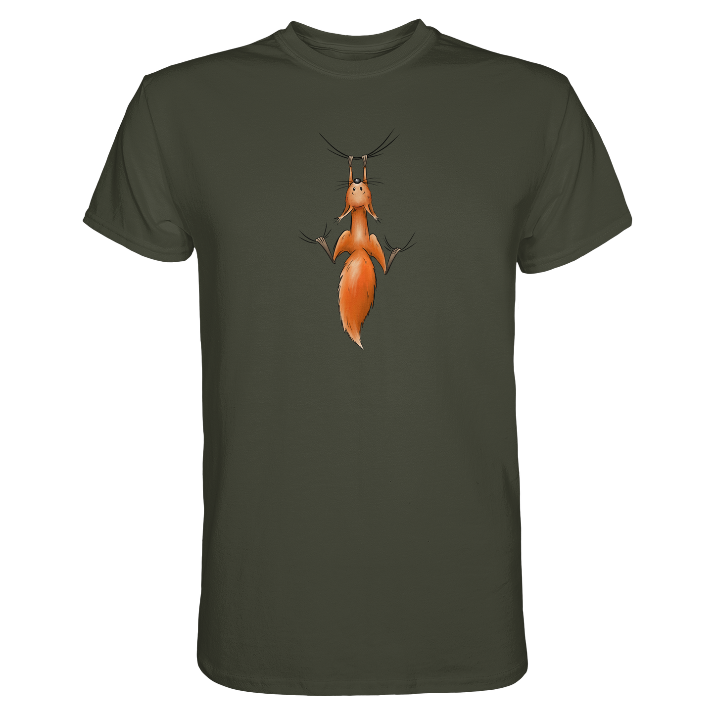 Rotes Eichhörnchen hängt ab - Premium Shirt