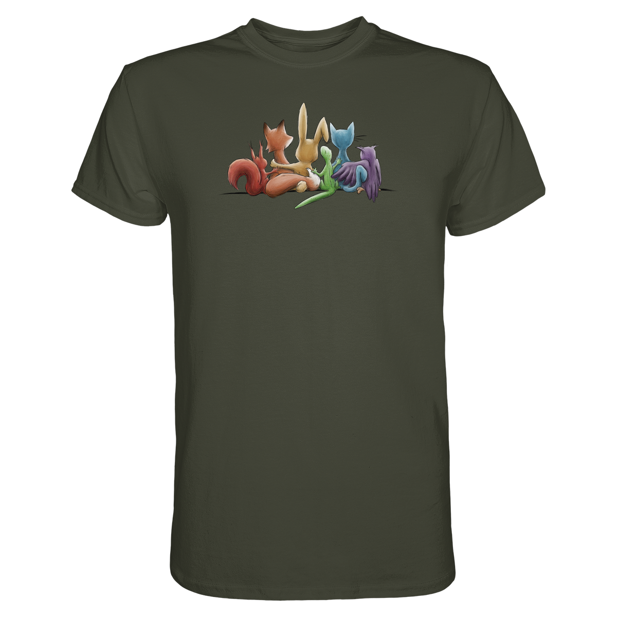 Regenbogen Tiere für Freundschaft, Toleranz und Vielfalt - Premium Shirt