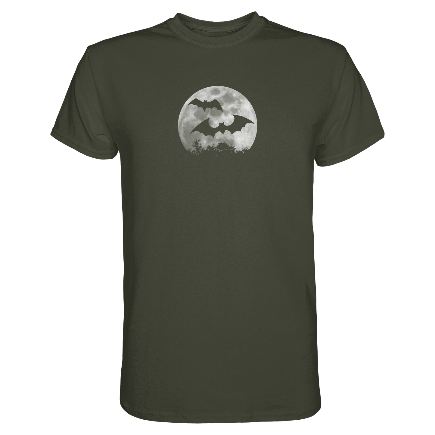 Fledermaus Silhouetten bei Vollmond - Premium Shirt