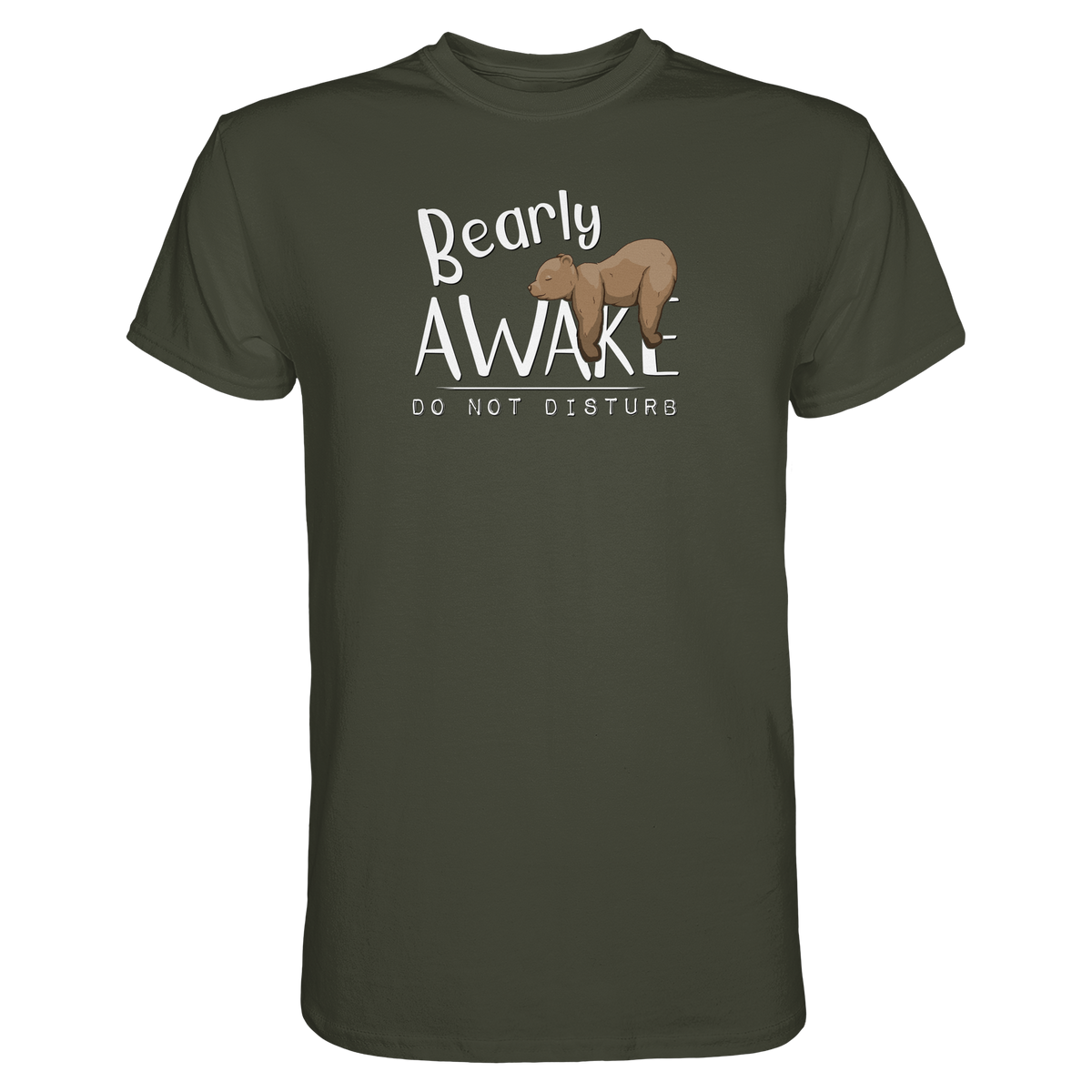 Bearly Awake Bitte nicht stören Bär - Premium Shirt