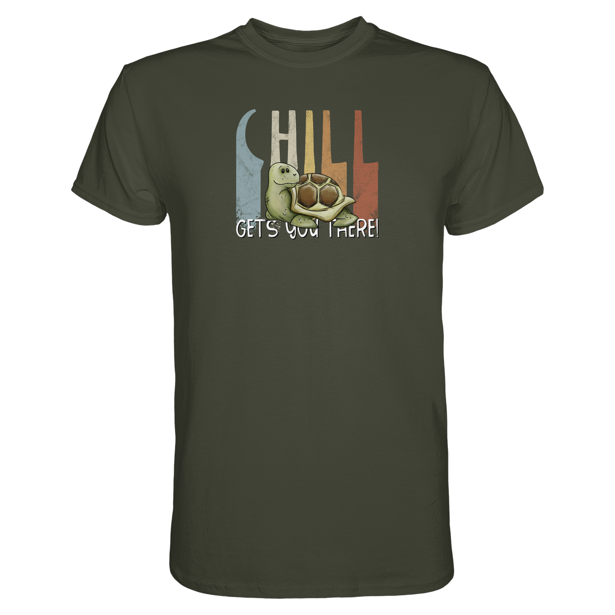 Gechillt gemütliche Schildkröte - Premium Shirt