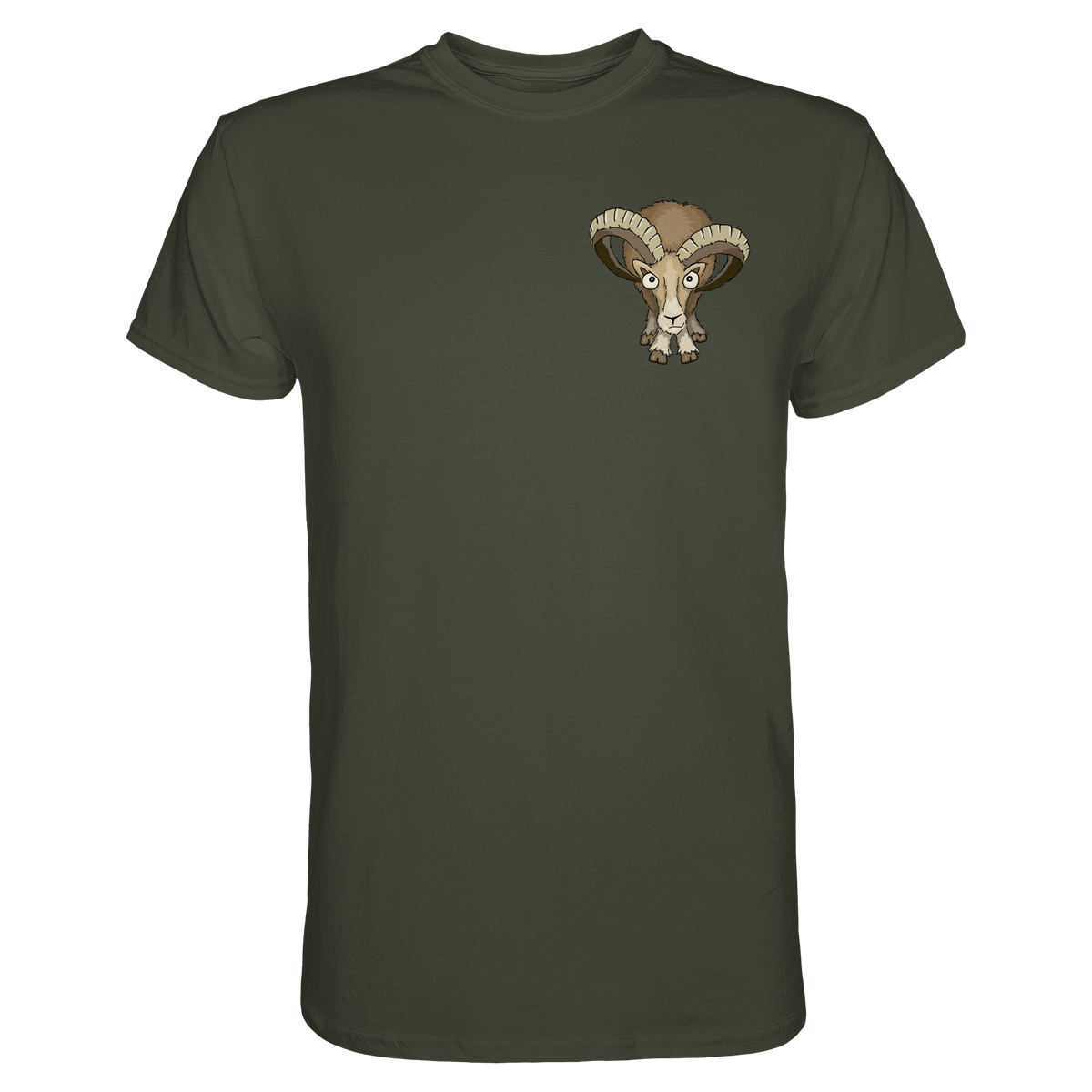 Bockiges Mufflon Widder Schafbock - Premium Shirt