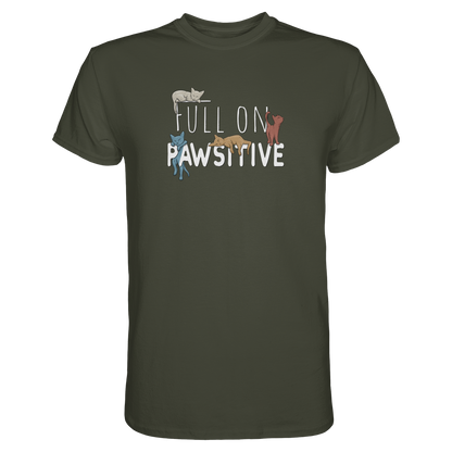 Full On Pawsitive! Gechillte Katzen - Premium Shirt