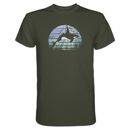 Retro Tiefsee Schwertwal Orca - Premium Shirt