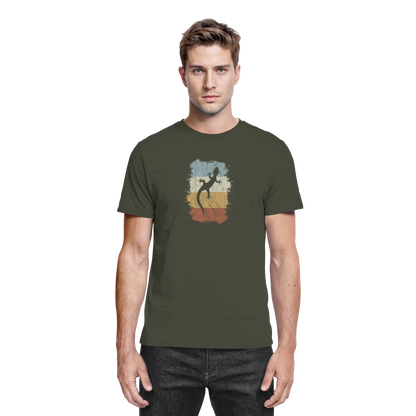Retro Gecko Salamander Silhouette - Premium Shirt
