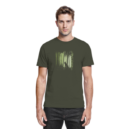 Luchs Wildkatze im Zwielicht Wald - Premium Shirt
