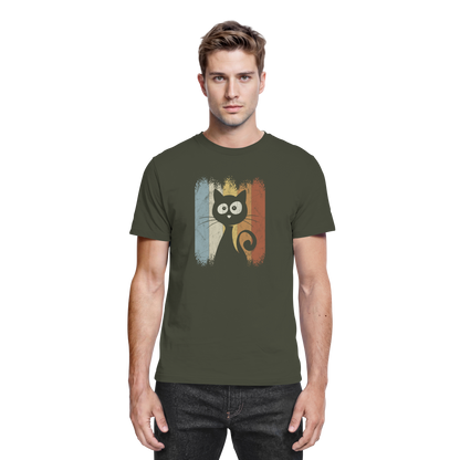 Retro Katze Silhouette - Premium Shirt